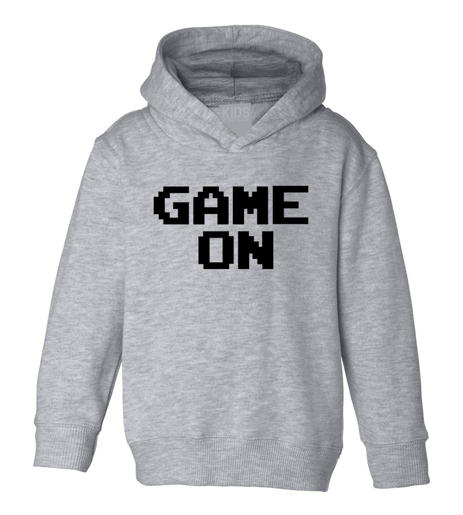 Game On Gamer Toddler Boys Pullover Hoodie Grey