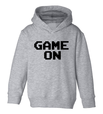 Game On Gamer Toddler Boys Pullover Hoodie Grey