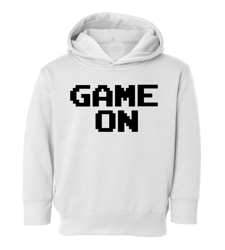 Game On Gamer Toddler Boys Pullover Hoodie White