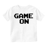 Game On Gamer Toddler Boys Short Sleeve T-Shirt White