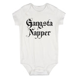 Gangsta Napper Sleep Funny Baby Bodysuit One Piece White