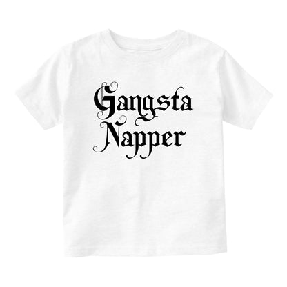 Gangsta Napper Sleep Funny Baby Infant Short Sleeve T-Shirt White