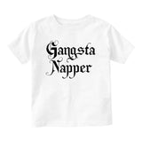 Gangsta Napper Sleep Funny Baby Toddler Short Sleeve T-Shirt White