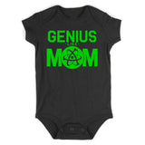 Genius Like Mom Atom Infant Baby Boys Bodysuit Black