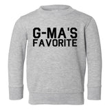 Gmas Favorite Toddler Boys Crewneck Sweatshirt Grey