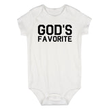 Gods Favorite Infant Baby Boys Bodysuit White