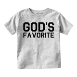 Gods Favorite Infant Baby Boys Short Sleeve T-Shirt Grey