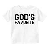 Gods Favorite Infant Baby Boys Short Sleeve T-Shirt White