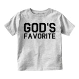 Gods Favorite Toddler Boys Short Sleeve T-Shirt Grey