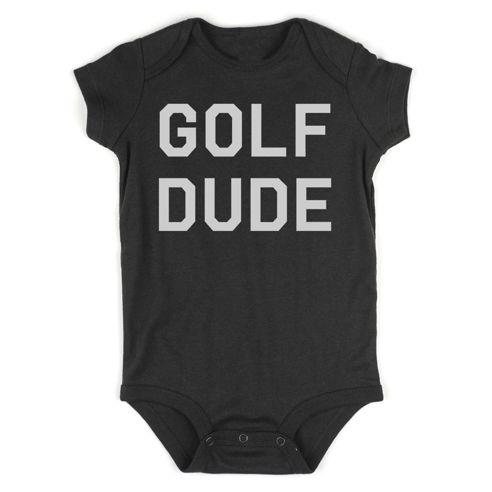 Golf Dude Infant Baby Boys Bodysuit Black