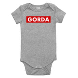 Gorda Chunky Baby Baby Bodysuit One Piece Grey