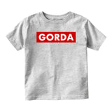 Gorda Chunky Baby Baby Toddler Short Sleeve T-Shirt Grey