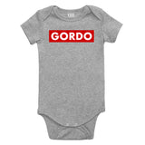 Gordo Chunky Baby Baby Bodysuit One Piece Grey