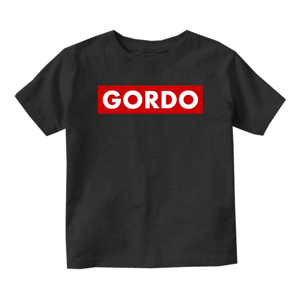 Gordo Chunky Baby Baby Toddler Short Sleeve T-Shirt Black