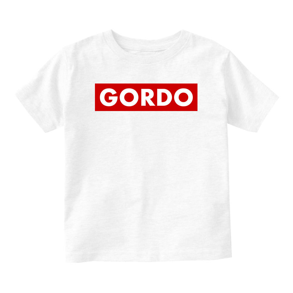 Gordo Chunky Baby Baby Infant Short Sleeve T-Shirt White