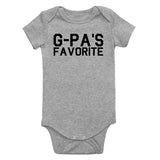 Gpas Favorite Infant Baby Boys Bodysuit Grey
