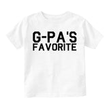 Gpas Favorite Infant Baby Boys Short Sleeve T-Shirt White