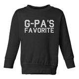 Gpas Favorite Toddler Boys Crewneck Sweatshirt Black