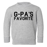 Gpas Favorite Toddler Boys Crewneck Sweatshirt Grey