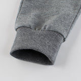 Grey Car Embroidered Toddler Boys Sweatpants Cuff