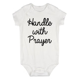 Handle With Prayer Infant Baby Boys Bodysuit White