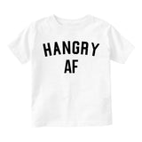 Hangry AF Funny Infant Baby Boys Short Sleeve T-Shirt White