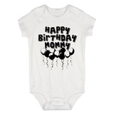 Happy Birthday Mommy Balloons Baby Bodysuit One Piece White
