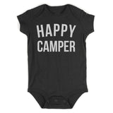 Happy Camper Camping Infant Baby Boys Bodysuit Black