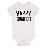 Happy Camper Camping Infant Baby Boys Bodysuit White