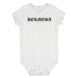 Hermosa Goth Infant Baby Girls Bodysuit White