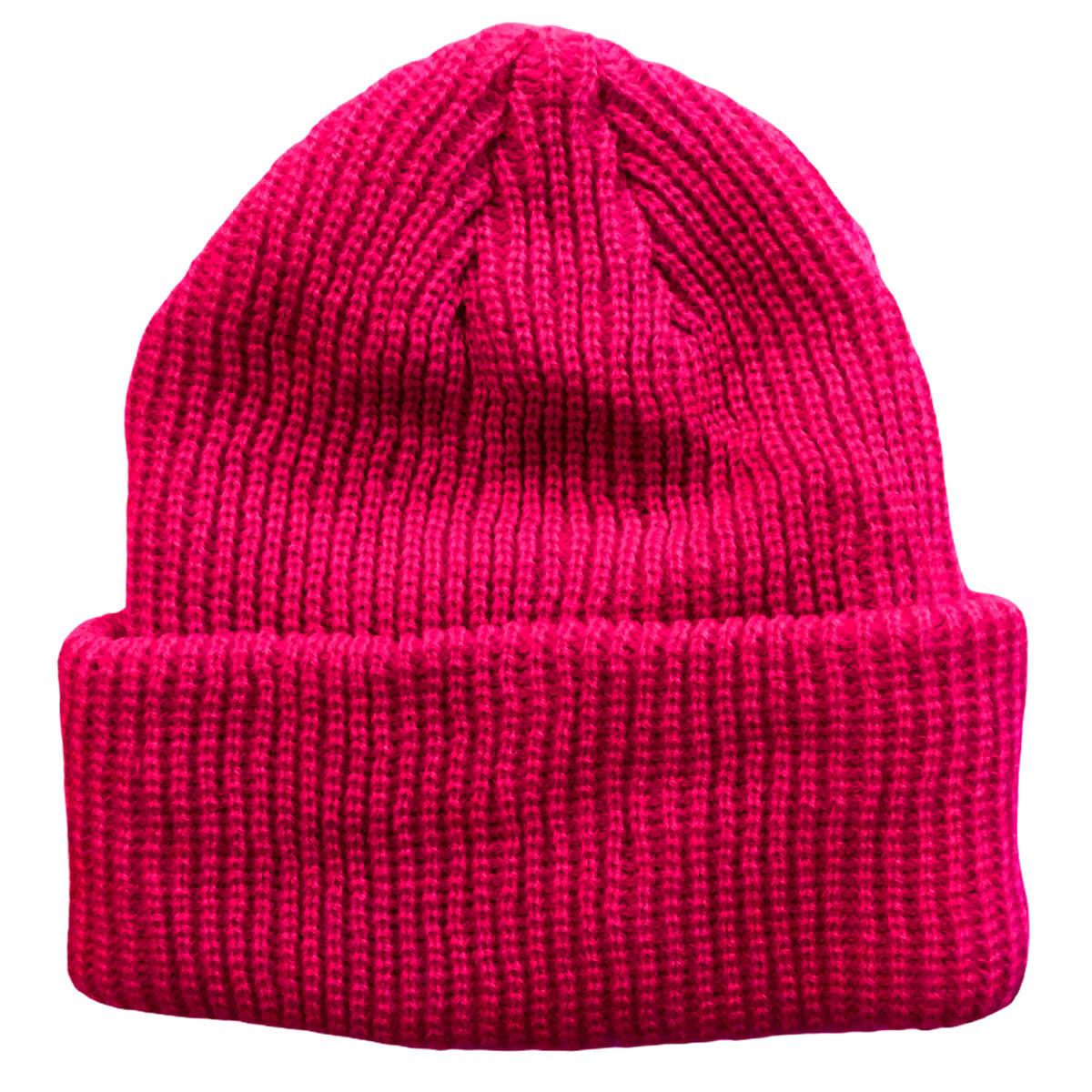 Hot Pink Toddler Boys Girls Cuffed Winter Beanie Hat