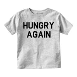 Hungry Again Funny Infant Baby Boys Short Sleeve T-Shirt Grey