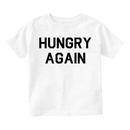 Hungry Again Funny Infant Baby Boys Short Sleeve T-Shirt White