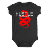 Hustle Red Snake Infant Baby Boys Bodysuit Black