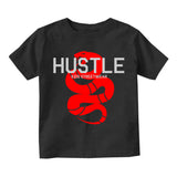 Hustle Red Snake Infant Baby Boys Short Sleeve T-Shirt Black