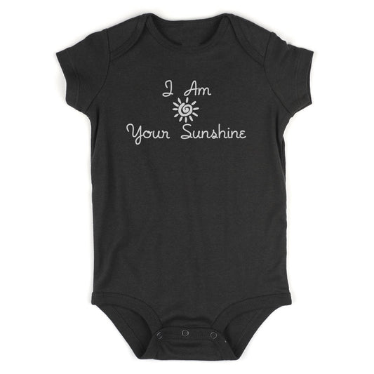 I Am Your Sunshine Baby Bodysuit One Piece Black