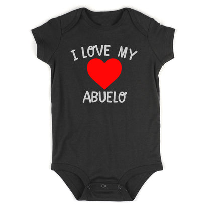 I Love My Abuelo Baby Bodysuit One Piece Black