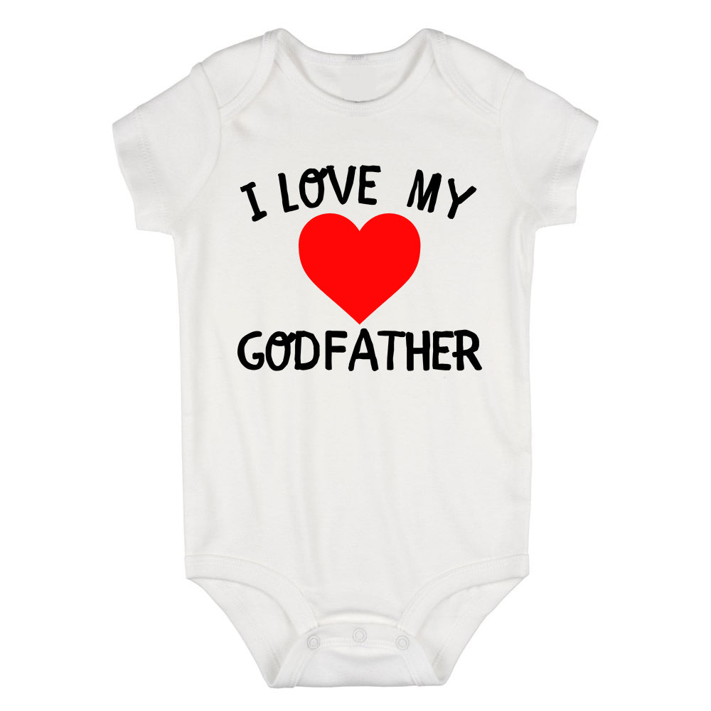 I Love My Godfather Baby Bodysuit One Piece White