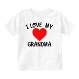 I Love My Grandma Baby Toddler Short Sleeve T-Shirt White