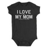 I Love My Mom Funny Video Games Infant Baby Boys Bodysuit Black