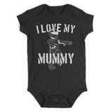 I Love My Mummy Halloween Infant Baby Boys Bodysuit Black