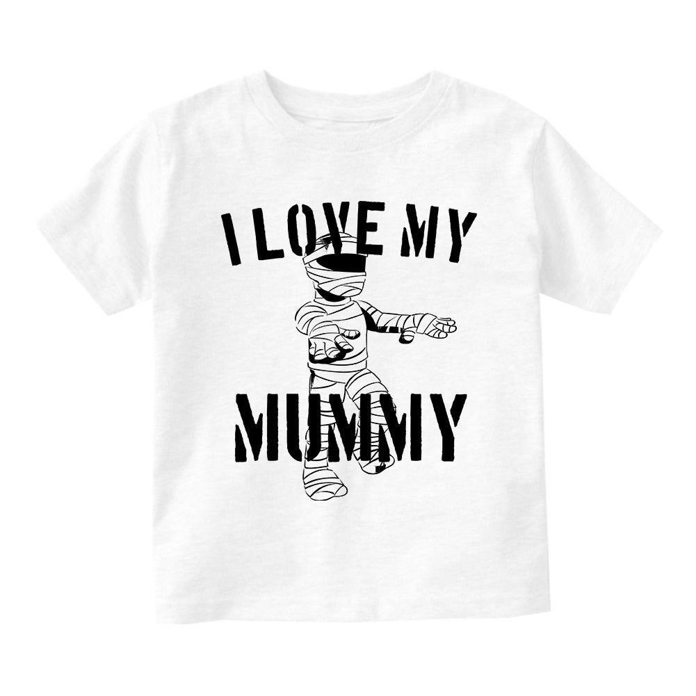 I Love My Mummy Halloween Infant Baby Boys Short Sleeve T-Shirt White