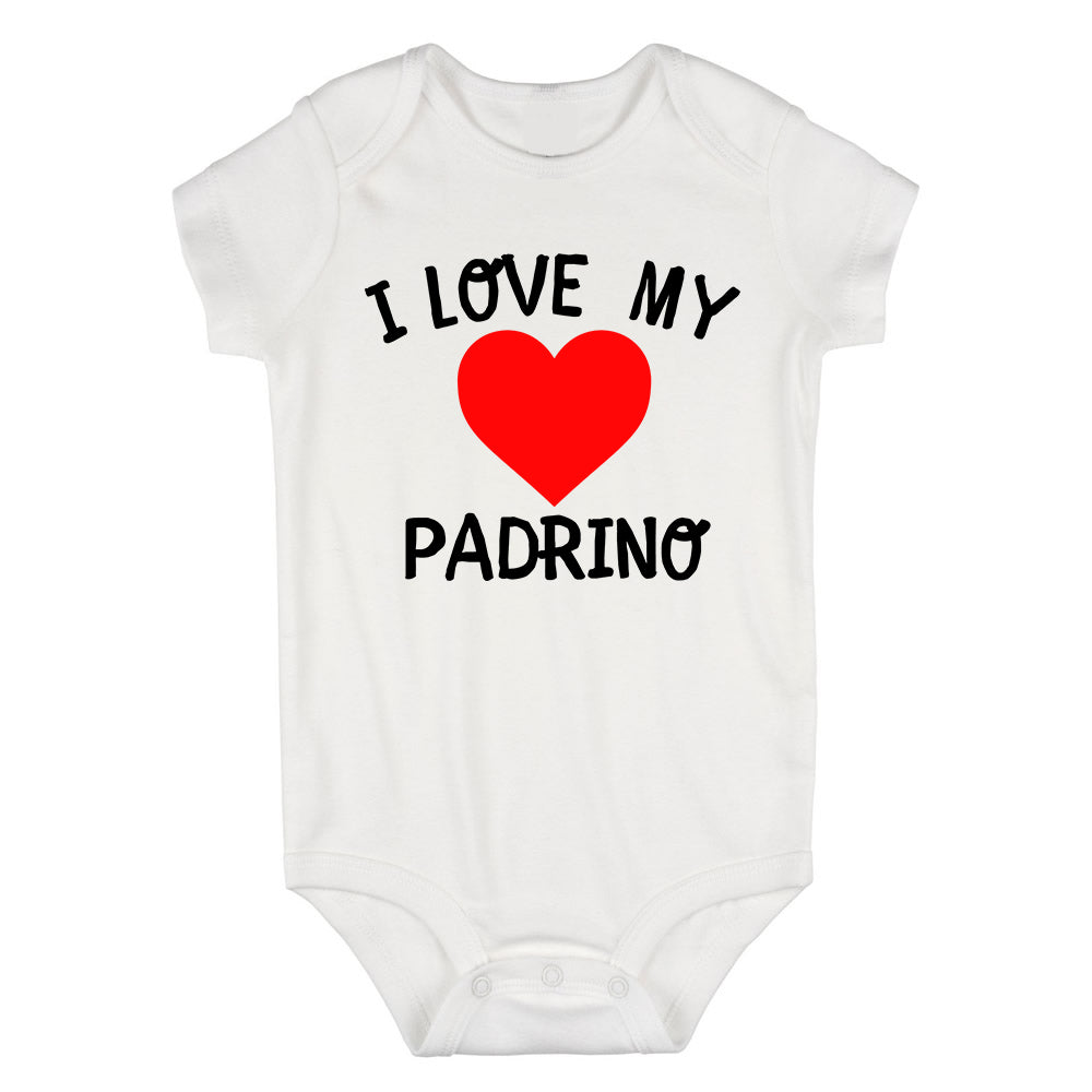 I Love My Padrino Baby Bodysuit One Piece White