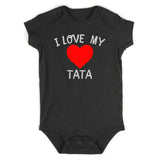 I Love My Tata Baby Bodysuit One Piece Black