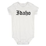 Idaho State Old English Infant Baby Boys Bodysuit White