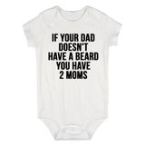 If Your Dad Doesnt Have A Beard Funny Baby Bodysuit One Piece White