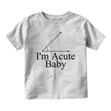 Im Acute Baby Baby Infant Short Sleeve T-Shirt Grey