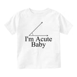 Im Acute Baby Baby Infant Short Sleeve T-Shirt White