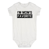 Im Moms Favorite Funny Son Infant Baby Boys Bodysuit White