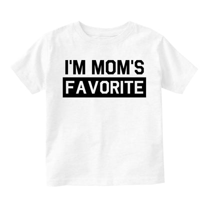 Im Moms Favorite Funny Son Infant Baby Boys Short Sleeve T-Shirt White